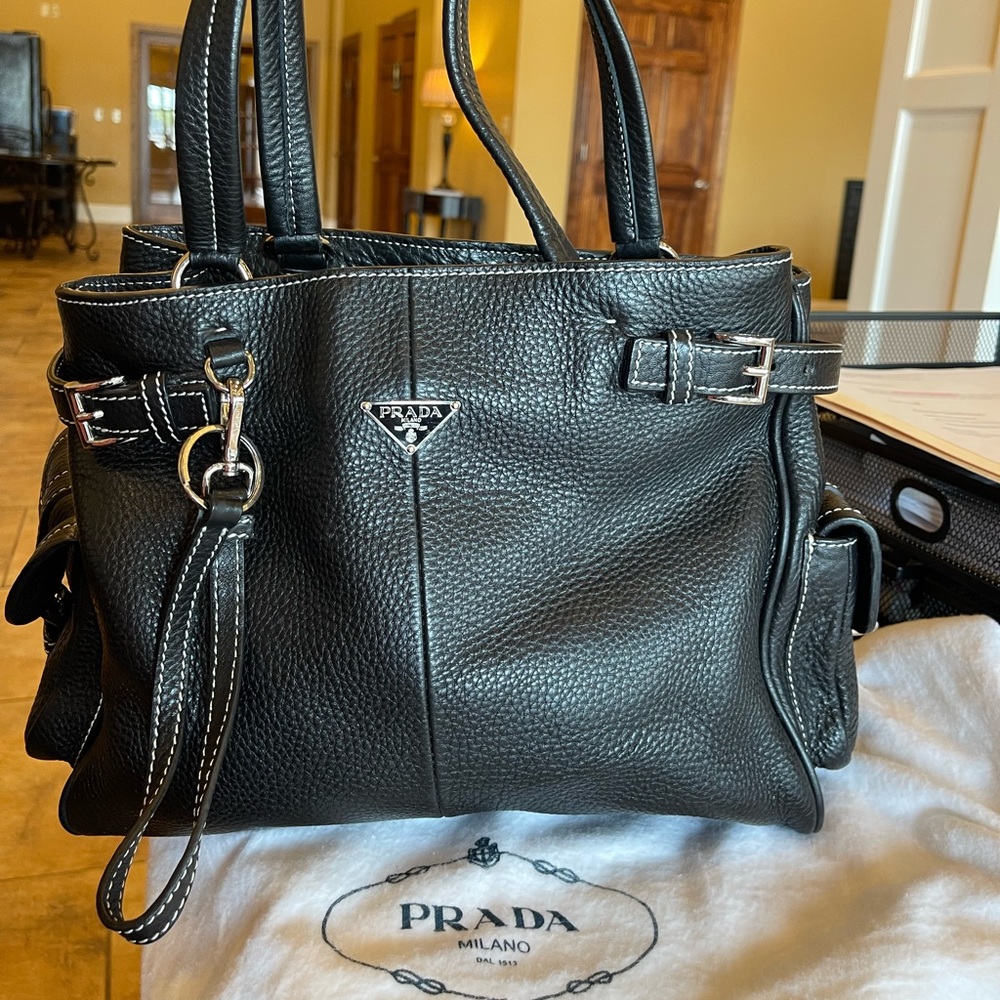 Prada City Calf Tote Circa 2002